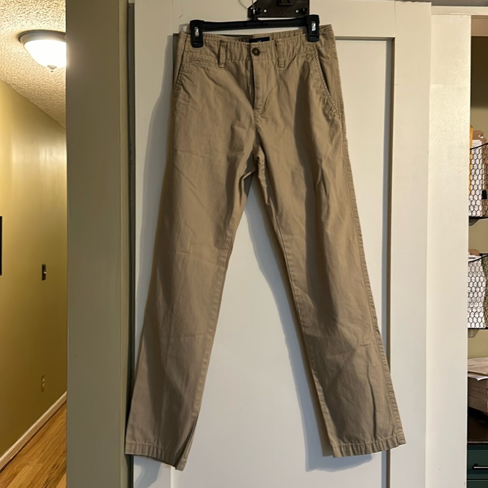 Khaki colored American Eagle Chinos—size 28